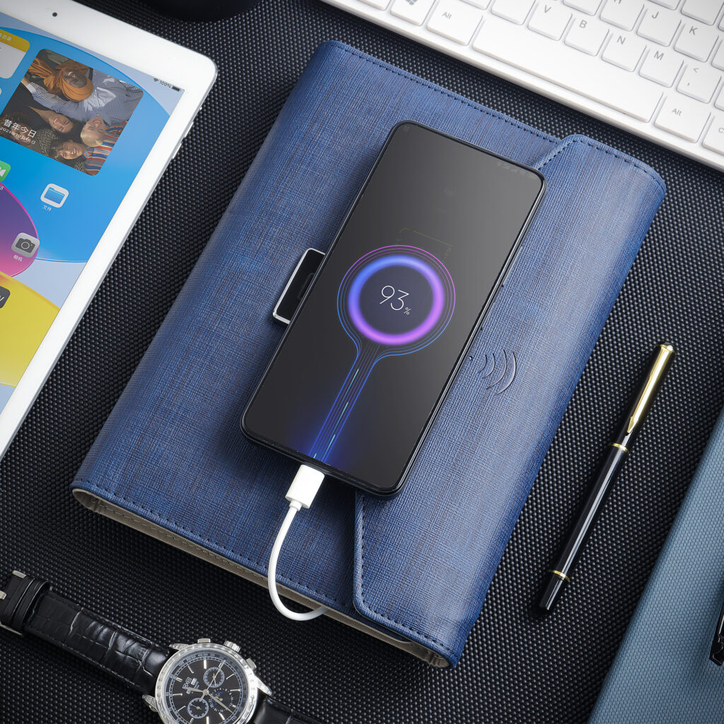 LT-CN001-Fingerprint Tri-fold Charging Notebook