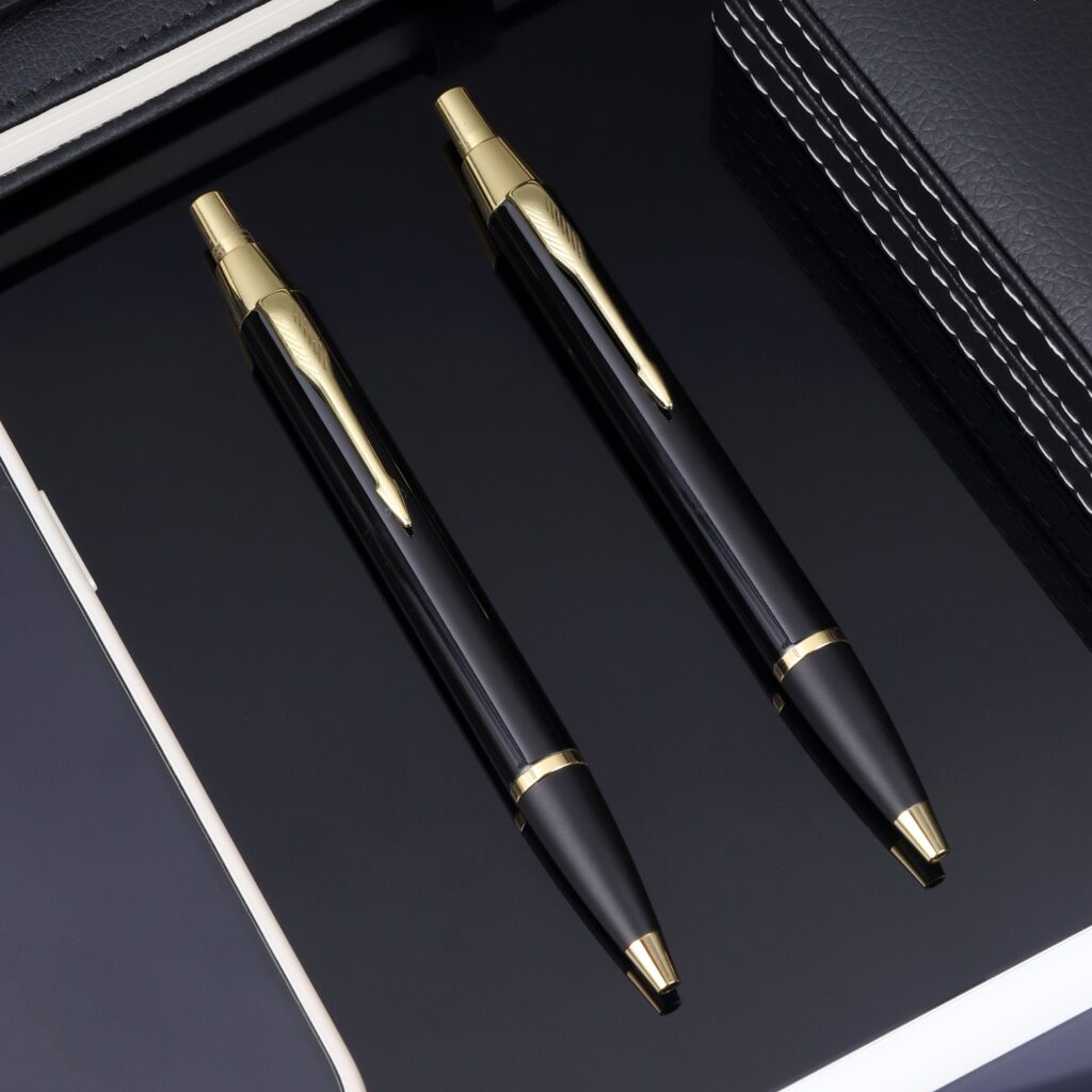 LT-PMB032 – Classic Black & Gold Metal Ballpoint Pen