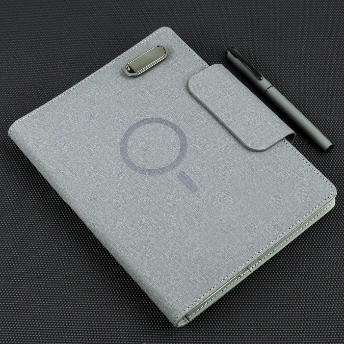 close up of power bank notebook