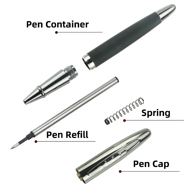 custom ballpoint pen with spring