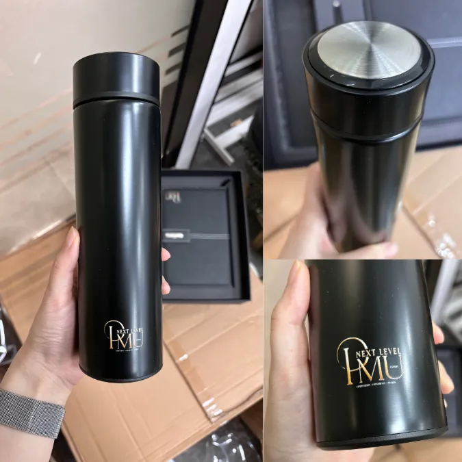 custom logo corporate gift set notebook and thermal mug