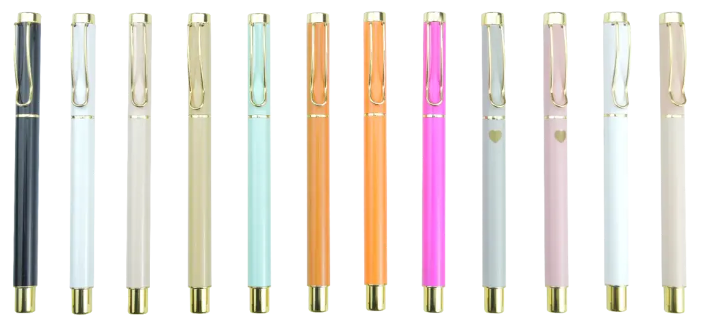 different colour custom pens