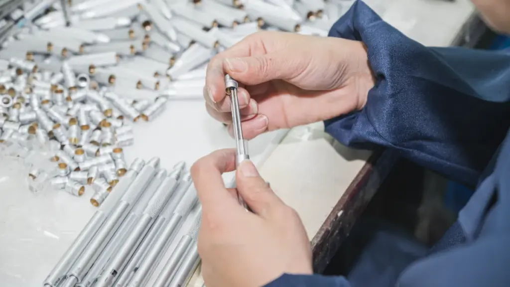 pen mass production assembly line