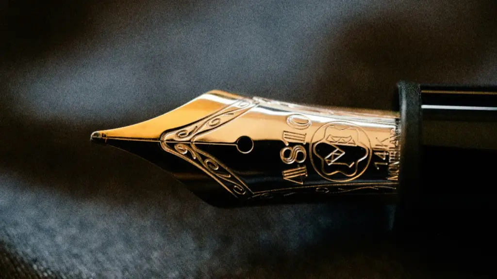 silver metal fountain pen